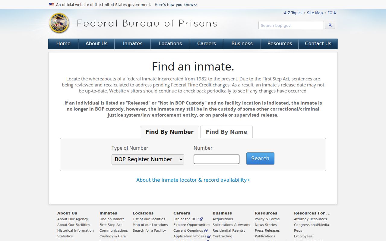 Burlington County arrest records federal inmate locator