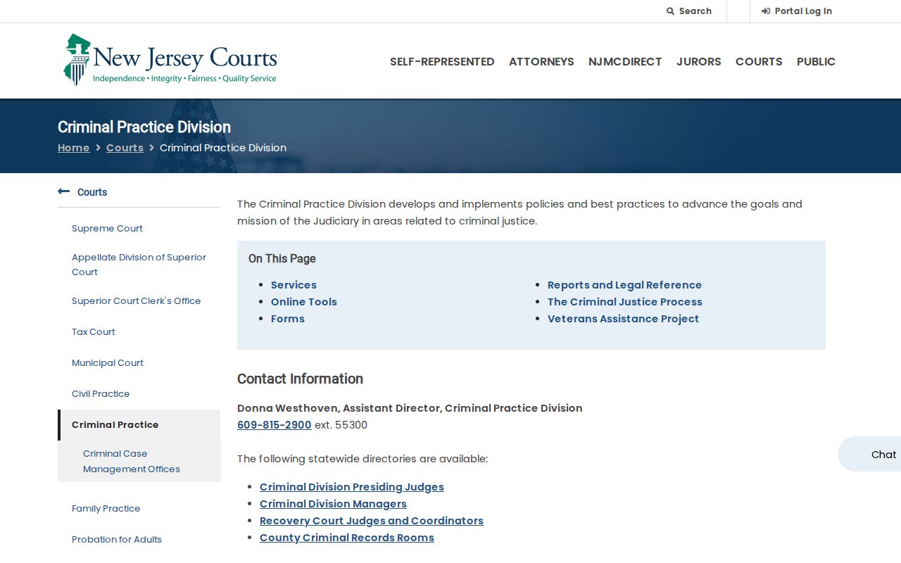 Burlington County criminal court case process resources